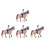 4Pièces Figurines Chevaux En Coloré Pour DIY Décor Jeu 9