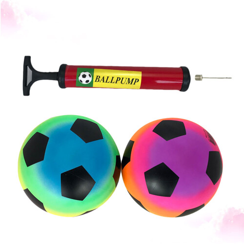 2 Pallone Calcio PVC con Pompetta per Bambini 2
