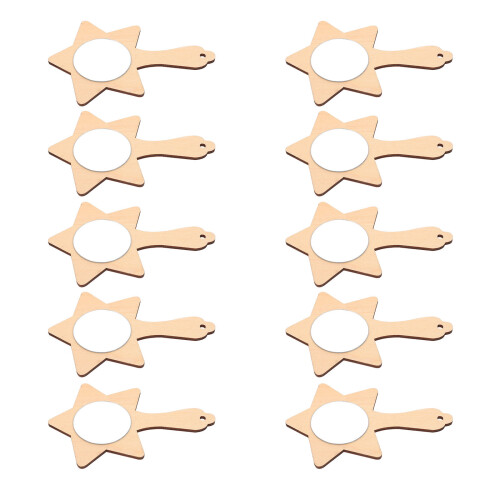70 Pezzi Specchio Legno Fai Da Te Per Trucco Portatile 2