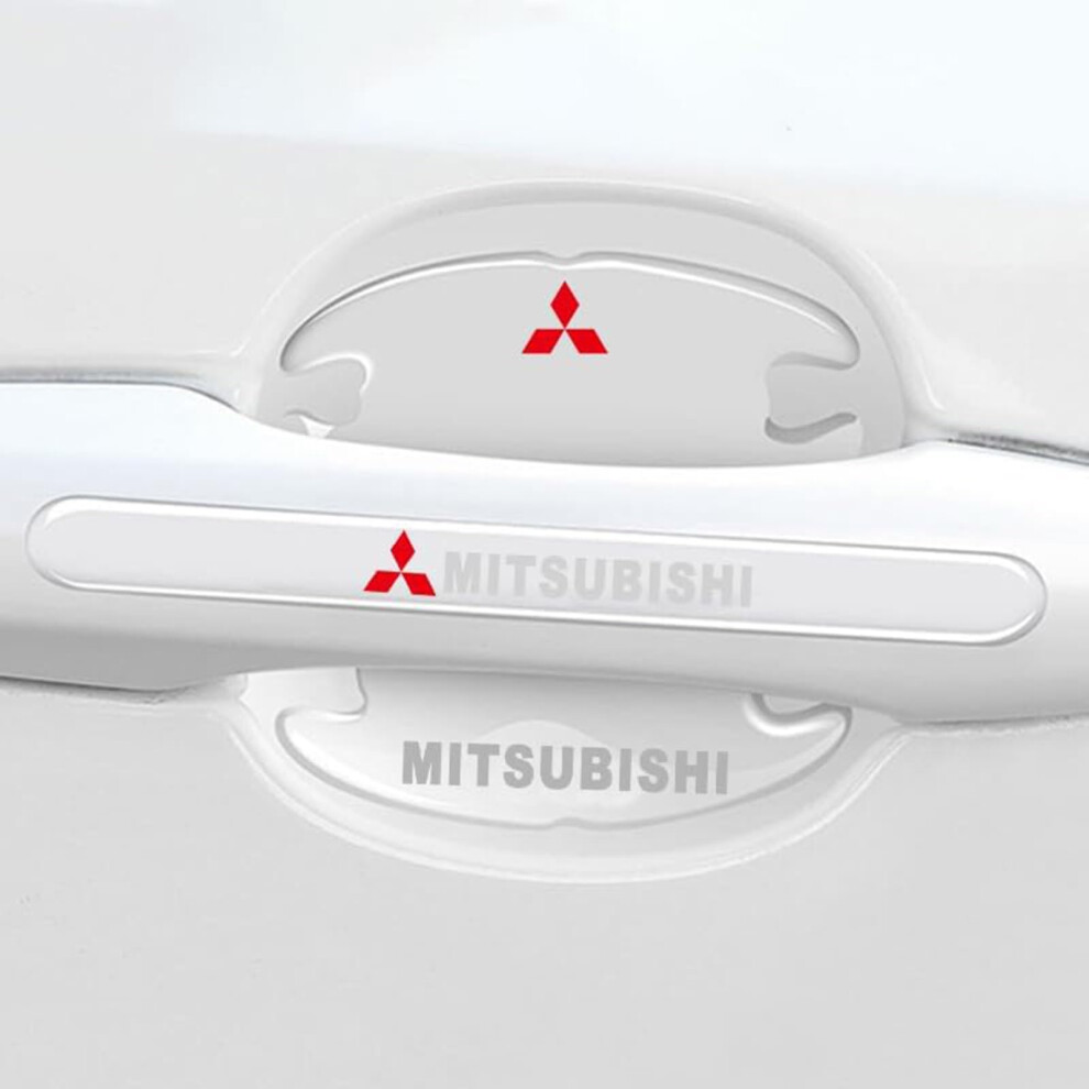 8Pcs Car Door Handle Protector For Mitsubishi Outlander Phev 20132021 Scratch Resistant Waterproof 9339159547014