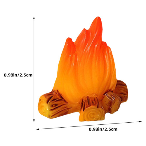 8 Stuks Mini Kampvuur Modellen Valse Hars Decoratie 1