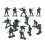 100 Unidades Mini Soldado Brinquedo De Conjunto De 1