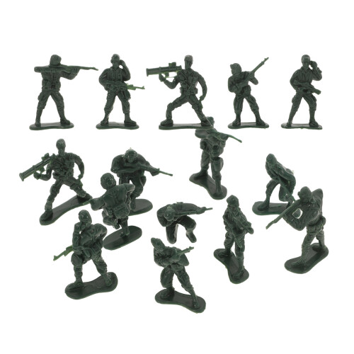 100 Unidades Mini Soldado Brinquedo De Conjunto De