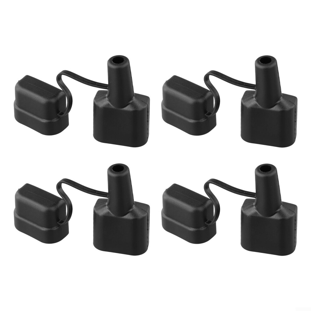 Waterproof 50A For Dust Cable Sheath Cover With Cap Connectors Pvc Protective Hood Caravan Solar Panel 4Pack Black 9339159547137
