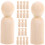 60 Stuks Peg Mini Figuren Onafgewerkt Diy Craft 2