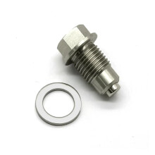 Stainless Steel M12x1.25 Oil Drain Neodymium Magnet Sump Suction Screw Fittings