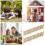 10 Pezzi Recinzione Legno 1:50 Per Case E 8
