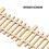 10 Pezzi Recinzione Legno 1:50 Per Case E 10