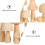 24 Pezzi In Legno Naturale Per Dipingere 11
