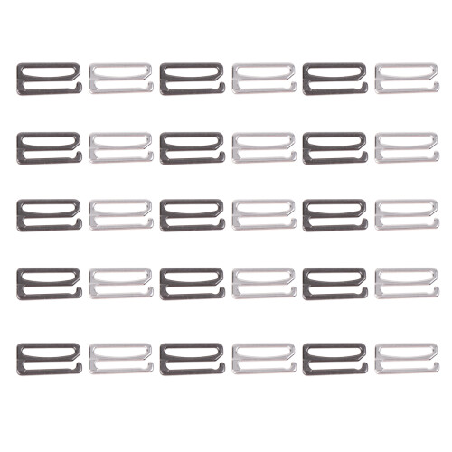 90Stk Strap- -Verschlüsse Unterwäsche Farbmix