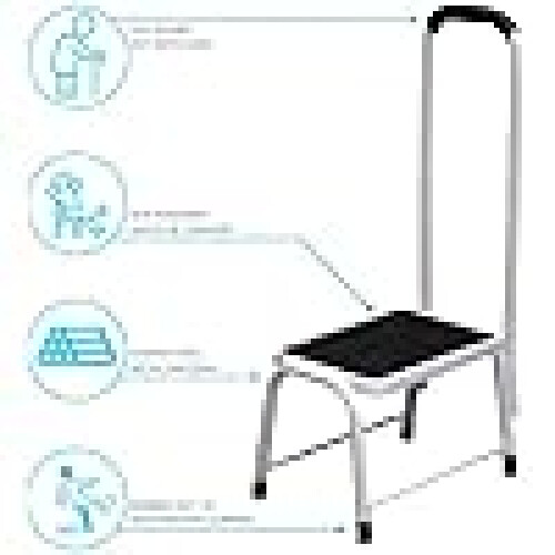 Non-Slip Mobility Step Stool with Handle 1