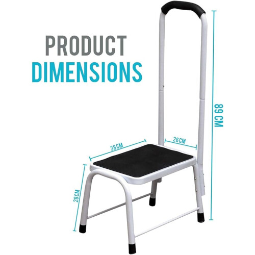 Non-Slip Mobility Step Stool with Handle 2