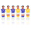 6 Bastoncino Calcio Balilla In Tavolo 4