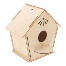 2Pcs Casa Para Pássaros De Para E Pintar
