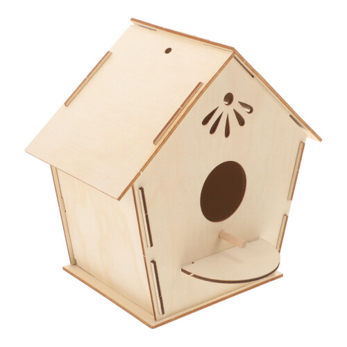 2Pcs Casa Para Pássaros De Para E Pintar