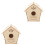 2Pcs Casa Para Pássaros De Para E Pintar 5