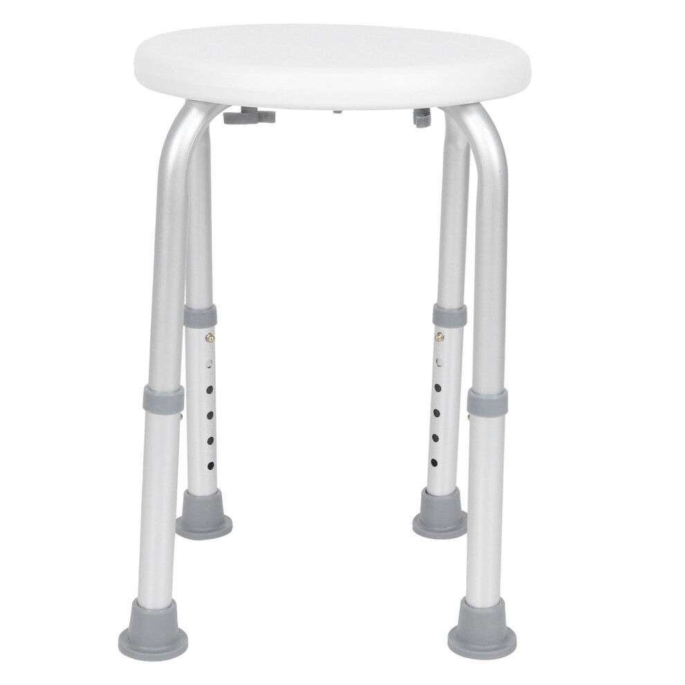 Adjustable Bathing Stool for Elderly, Ergonomic Design with Non-slip Anti-skid Angled Legs, Sturdy Construction, Adjustable Height, Lightweight Durabl