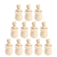 12 Legno Non Finite Per Decorare Con Perline