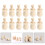 12 Legno Non Finite Per Decorare Con Perline 5
