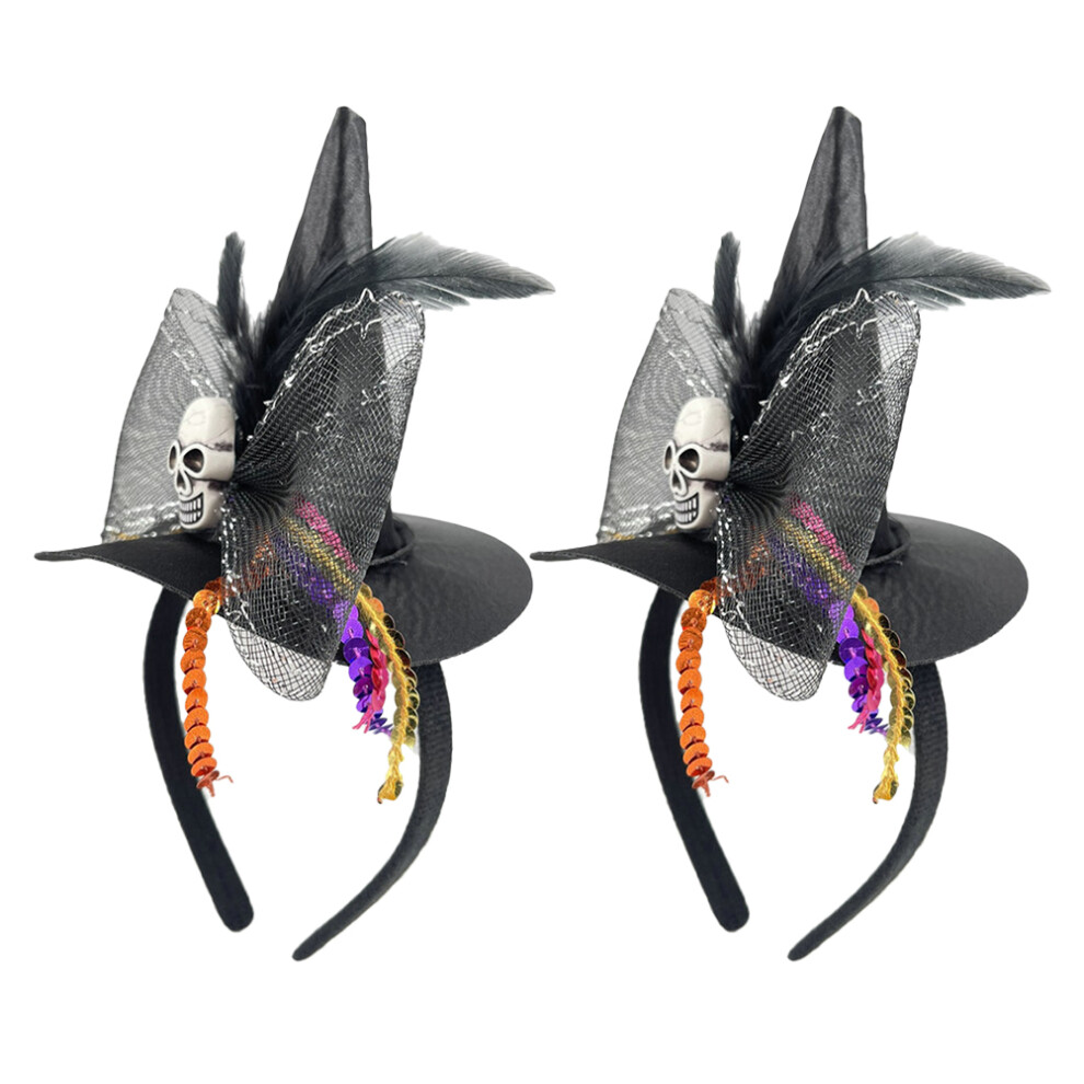 6 Sztuk Halloweenowa WstążKa Na GłOwę Czapka Czarownicy ObrożE-image