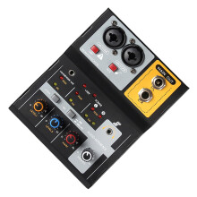 2 Channel Studio Mixer USB Audio Interface, 32Bit/384kHz, Low Noise Preamp For PC, HiFi Sound