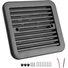 Zijdelingse ventilator met krachtige luchtstroom voor boten, jachten en campers, met lamellenontwerp. Breed inzetbaar ventilatieraam voor een