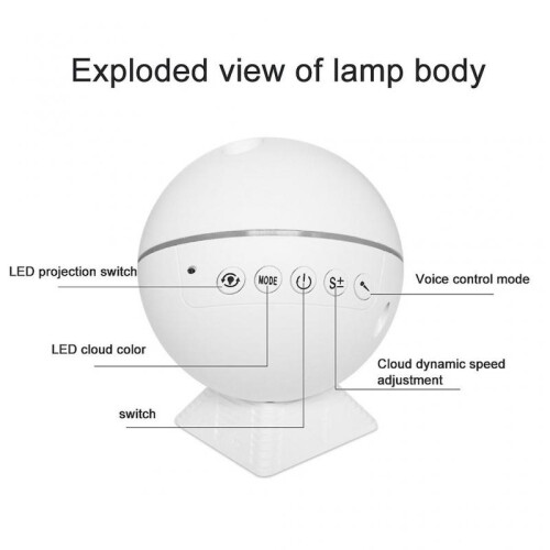 Car Night Light Projector with Remote Control Star Projector LED Nebula Cloud 1