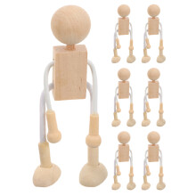 7 Sztuk Niekompletne Drewniane Unisex Do Malowania