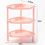 Versatile Floor Standing Organizer, Rustproof And Waterproof Plastic Storage Racks, Corner Rack with Easy Assembly for Bathroom, Kitchen, Adequate Dra 2