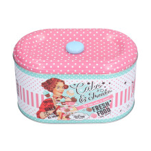 Scatole per biscotti festive, contenitori decorativi in latta, sonagli per feste riutilizzabili, stile retrò, antipolvere, scatola in latta per
