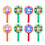60 Unidades Coloridos Forma De 11