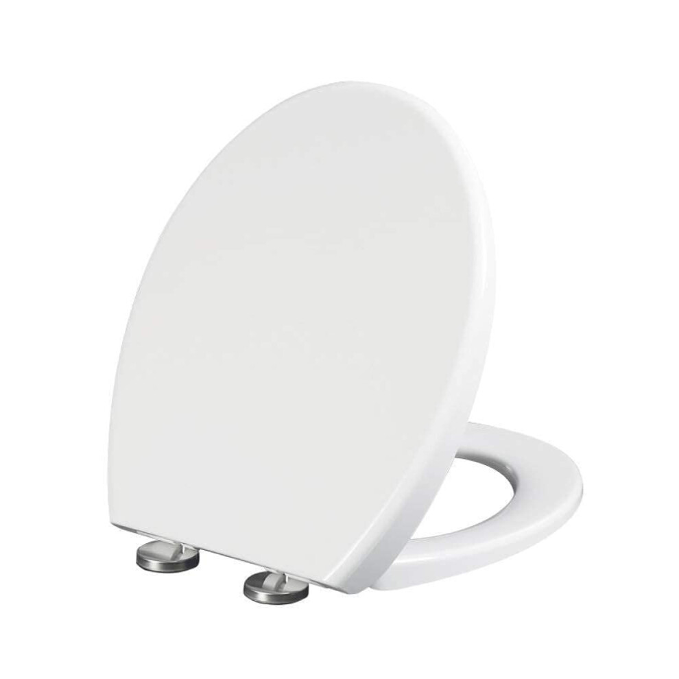Toilet Seat V Type Lid Soft Close Mute Slow Down Antibacterial PP Board Bathroom And Washroom
