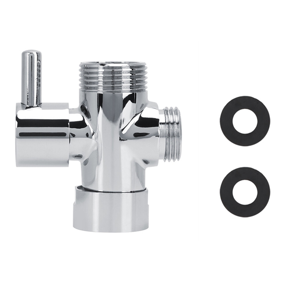 Copper T-Adapter With Shut Off Valve, Universal Standard Connector For Shower And Faucet, Resistant To Rust And Corrosion 9135470839063