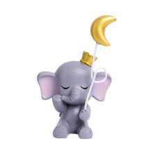 Set di decorazioni per torte a forma di palla multicolore, tra cui decorazioni per torte a forma di elefante in resina per baby shower, decorazioni
