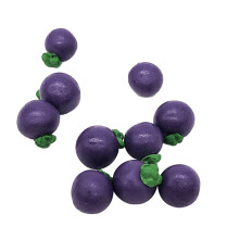 10 Unidades Mini Enfeite Mangostão Cozinha Brinquedo