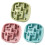 Slow Feeder Pet Bowl Nonslip Base For Small-Blue square plate 2