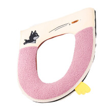 Tragbare Toilettenmatte, warme und bequeme Toilettenmatte mit Griff und Reißverschluss, einfach zu installieren, hygienisch, verdicktes Kissen für