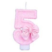 Creative Butterfly Number Candle With Ribbon Detailing-5