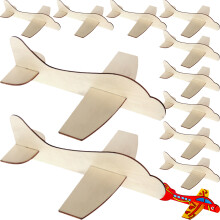 24 Peças Avião Montável Para Pintura