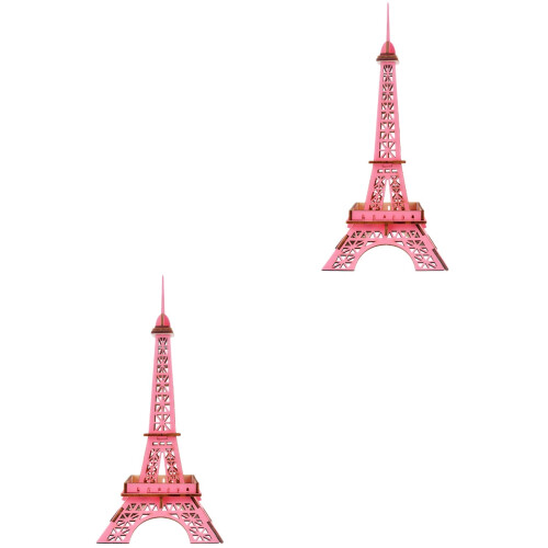 2Pcs 3D -Cabeça Torre Eiffel Educativo Crianças 2