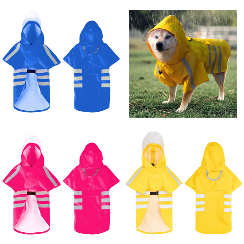 Reflective Dog Rainwear High Visibility Protective-Yellow M 2