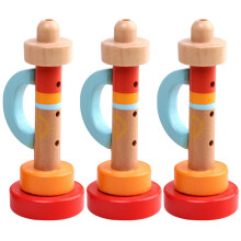 3 holz kinder trompeten spielzeug kompakt haushalt zubehör