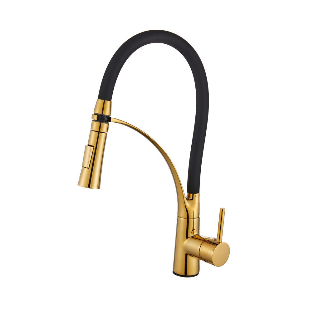 Pull Out Sprayer Kitchen Faucet, Spring Commercial Faucet With Dual Function Nozzles, High Arc Design And 360 Degree Rotation, Pull Down Sprayer With 9060116576234