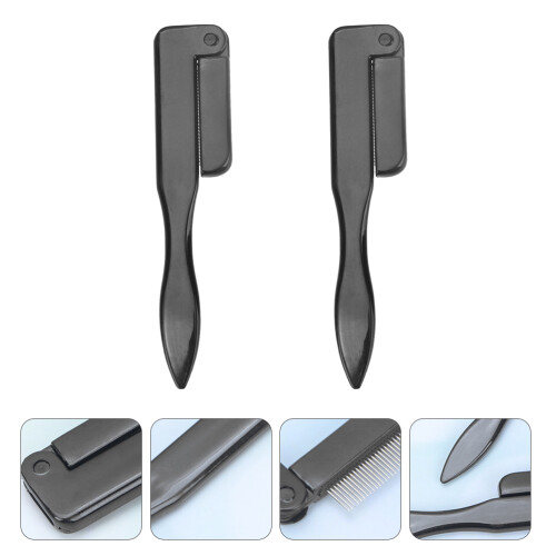 2Pcs Dobrável Para Cílios E Sobrancelhas Aço Inoxidável 2