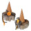 Halloween Cosplay Hat Witch Hat with Flower 33cm High Pointed 7