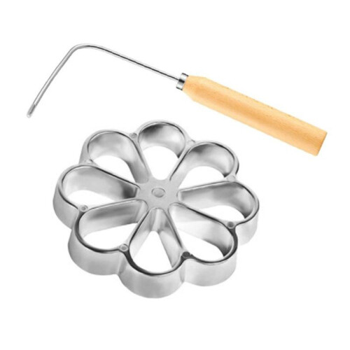 Bunuelos Mold Waffle Timbale Molds Funnel Cake Ring Maker Cookie Bake Mold