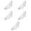 5 Stk. Kristall Transparente Slipper Dekorationen 7