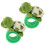 2Stück Animal Theme Snap Armband Plüsch Schildkröte 2