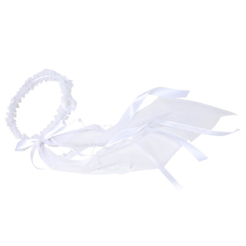 Κορδέλα για το κεφάλι του λουλουδιού, στέμμα από μαργαριτάρι με λουλούδι, κομψό 2