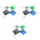 12 Pièces Porte- Anniversaire Jeu Miniature 5